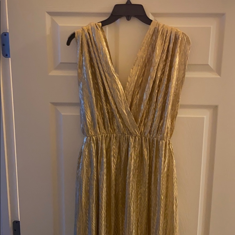 Gold maxi dress
